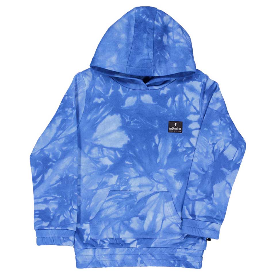 Radicool Dude Blue Tie Dye Pocket Hood