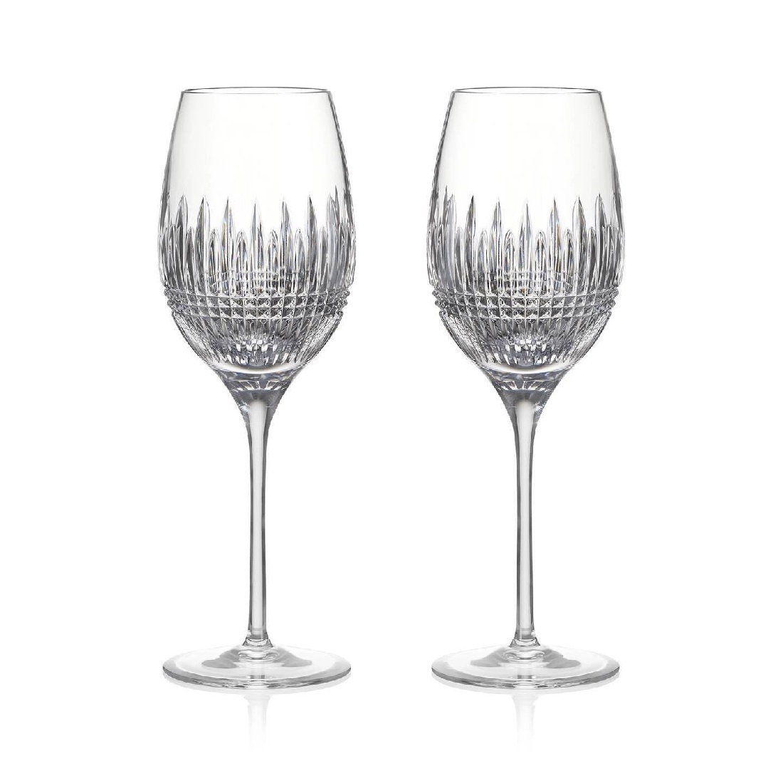 Waterford Lismore Diamond White Wine Medium 460ml Set 2