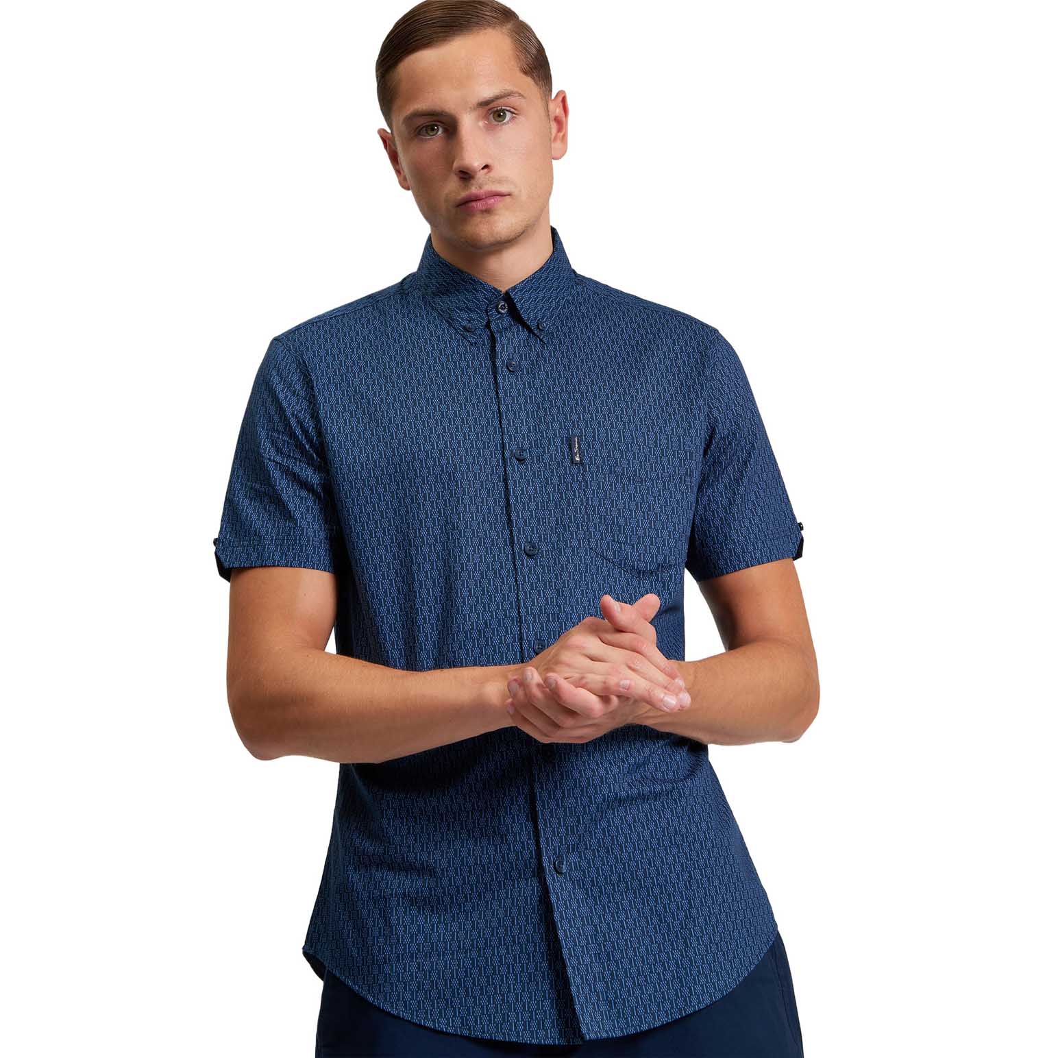 Ben Sherman Mono Geo Print Shirt