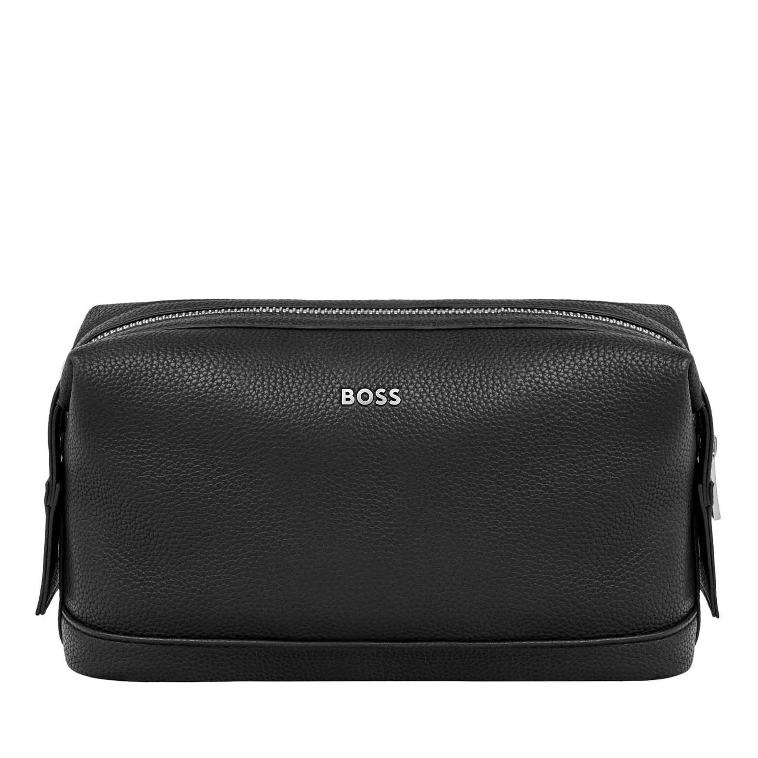 BOSS Classic Grained Black Toiletry Bag