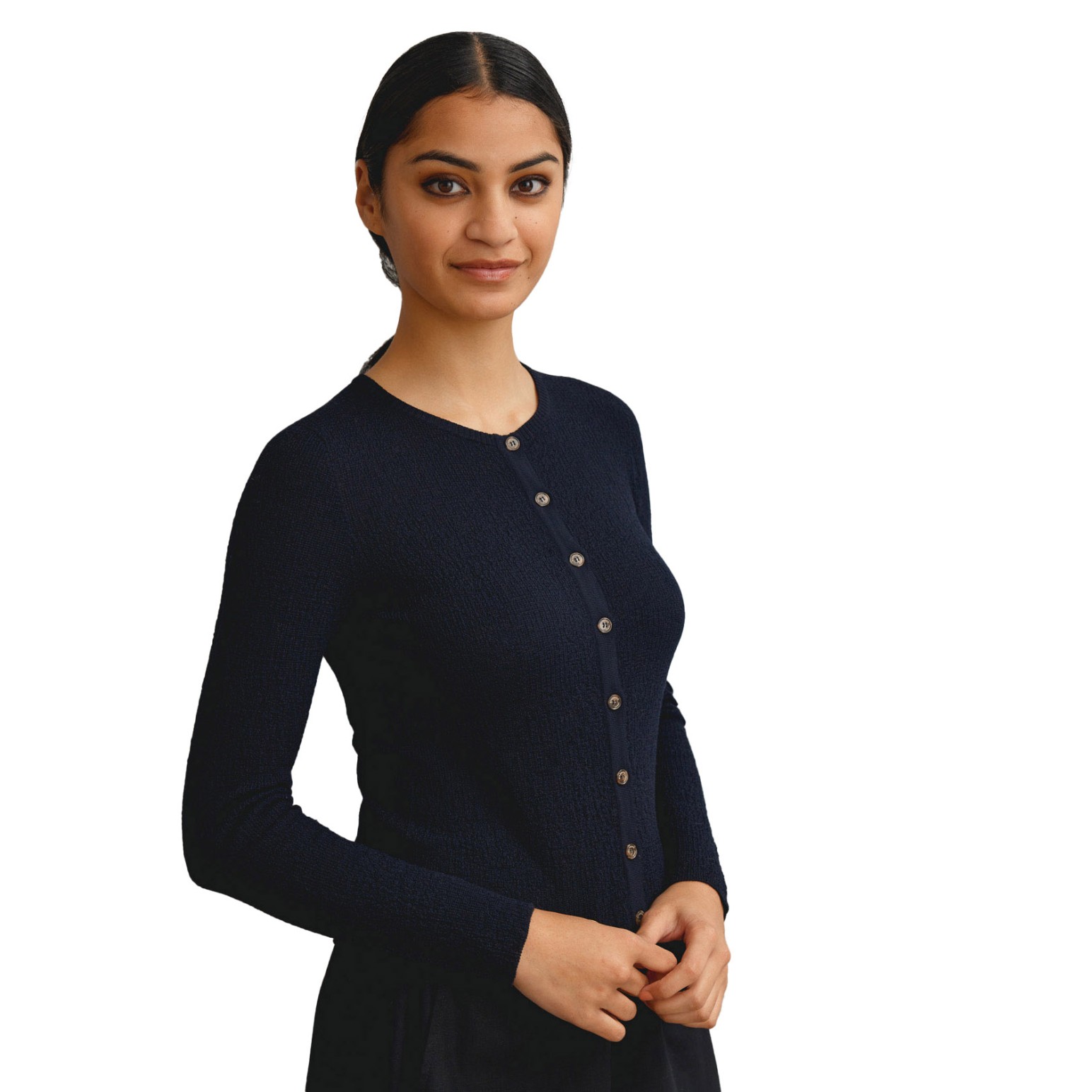 Standard Issue Merino Tweedy Crop Cardigan