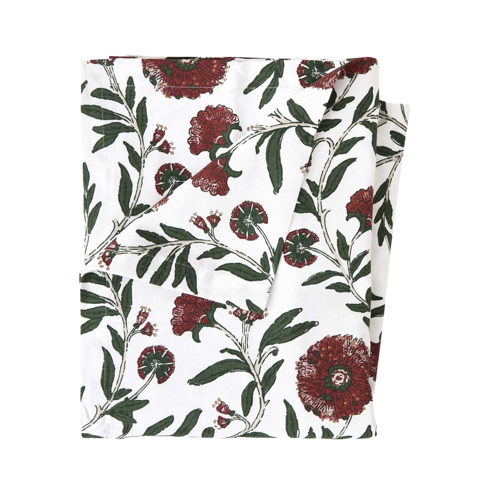 Wallace Cotton Festive Flora Tablecloth
