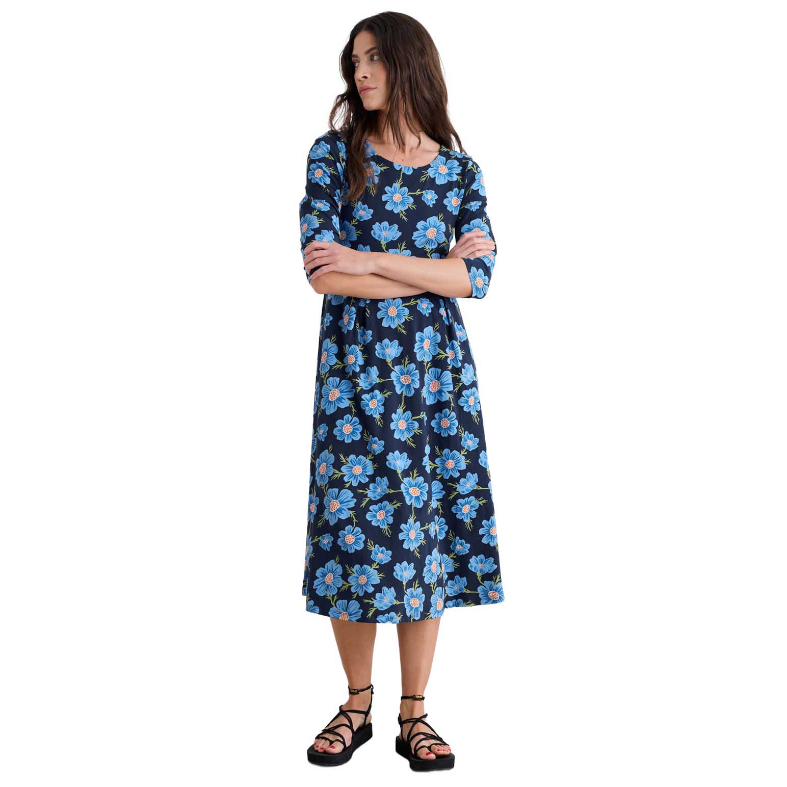Seasalt Cornwall Veronica Dress Climbing Cosmos Lagoon