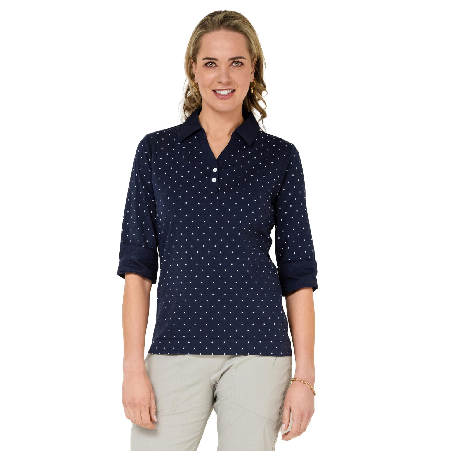 B Essentials Woven Collar Polo