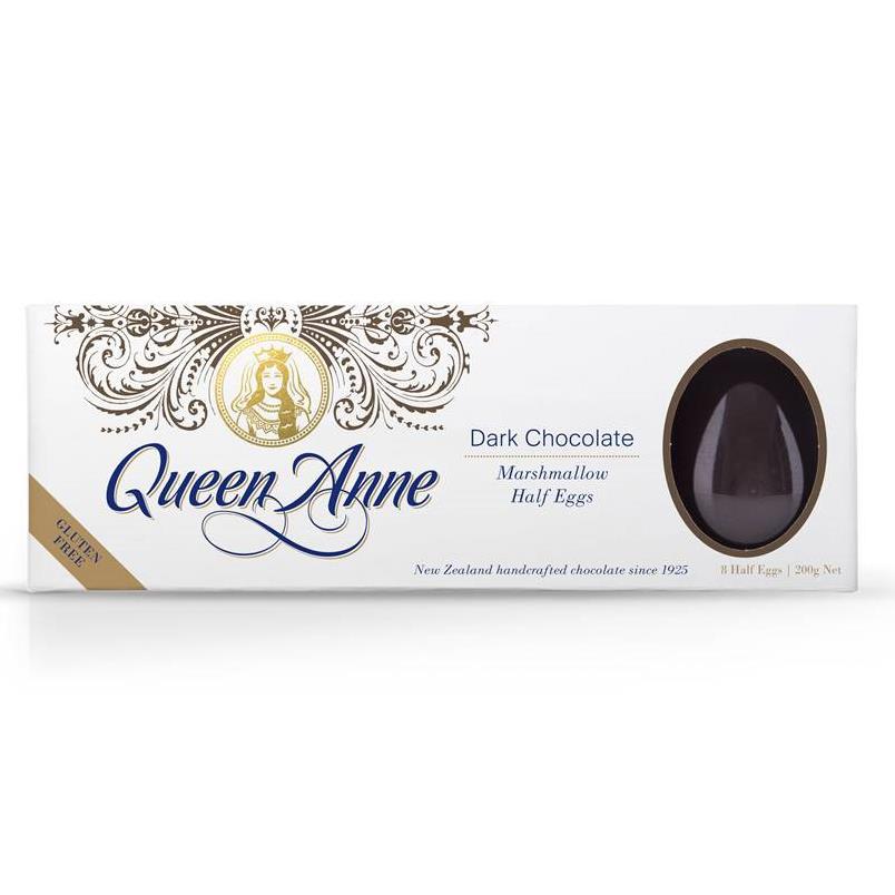 Queen Anne Dark Chocolate Marshmallow Easter Eggs 200g