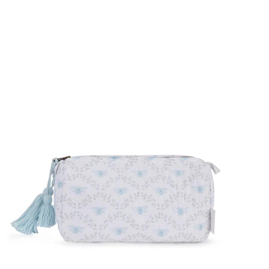 Sophie Allport Wash Bag Quilted Cotton Small - Bees & Leaves