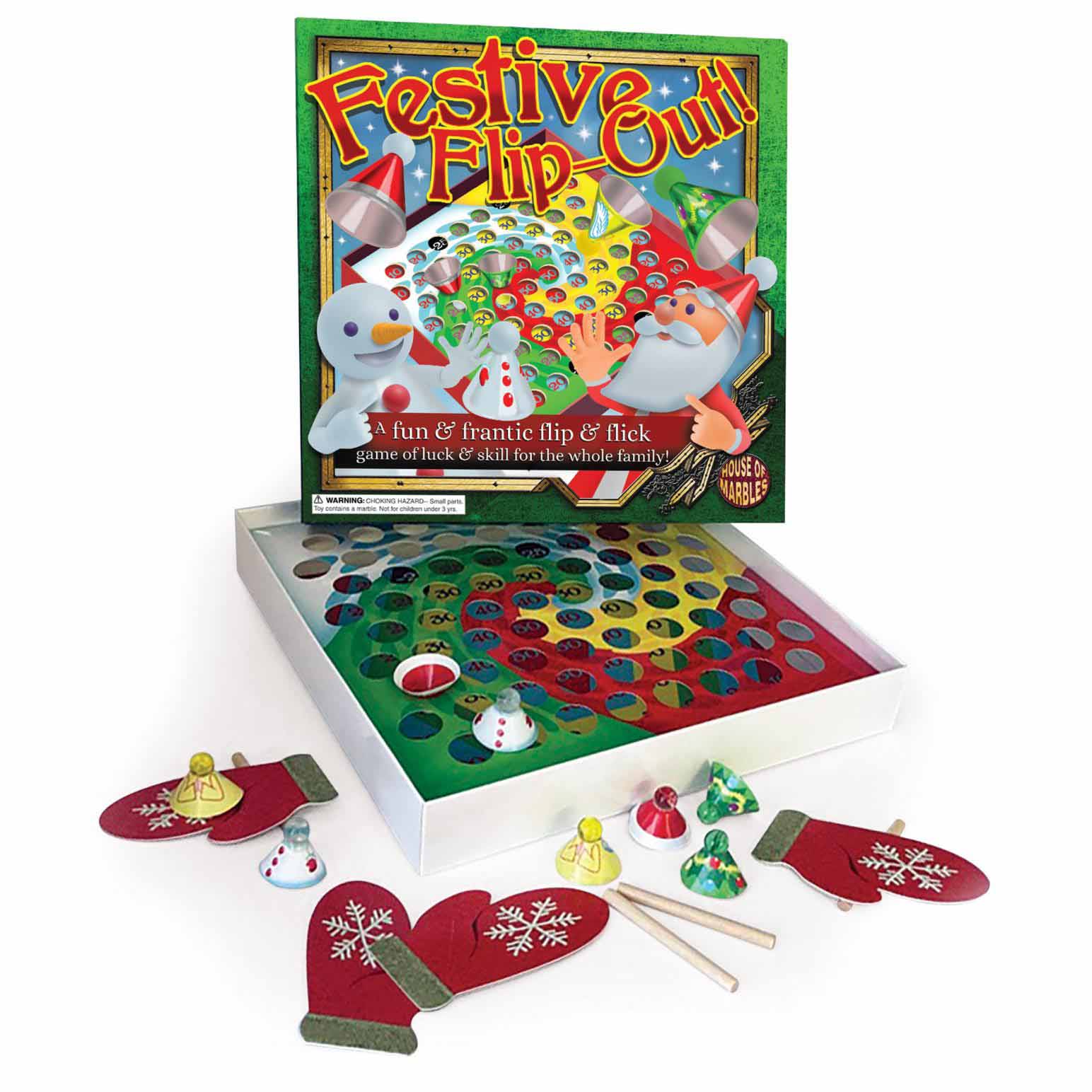 House Of Marbles Festive Flip Out! Game