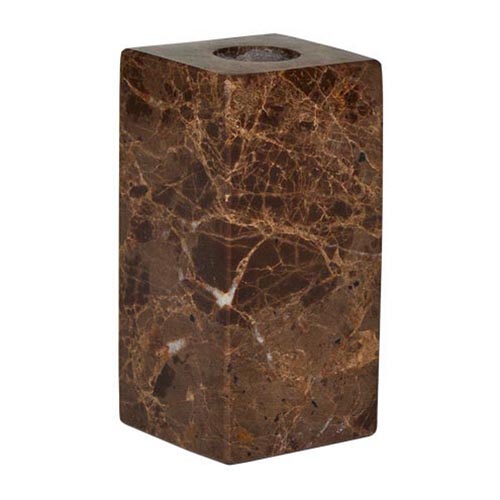 OYOY Savi Square Marble Candle Holder High - Choko