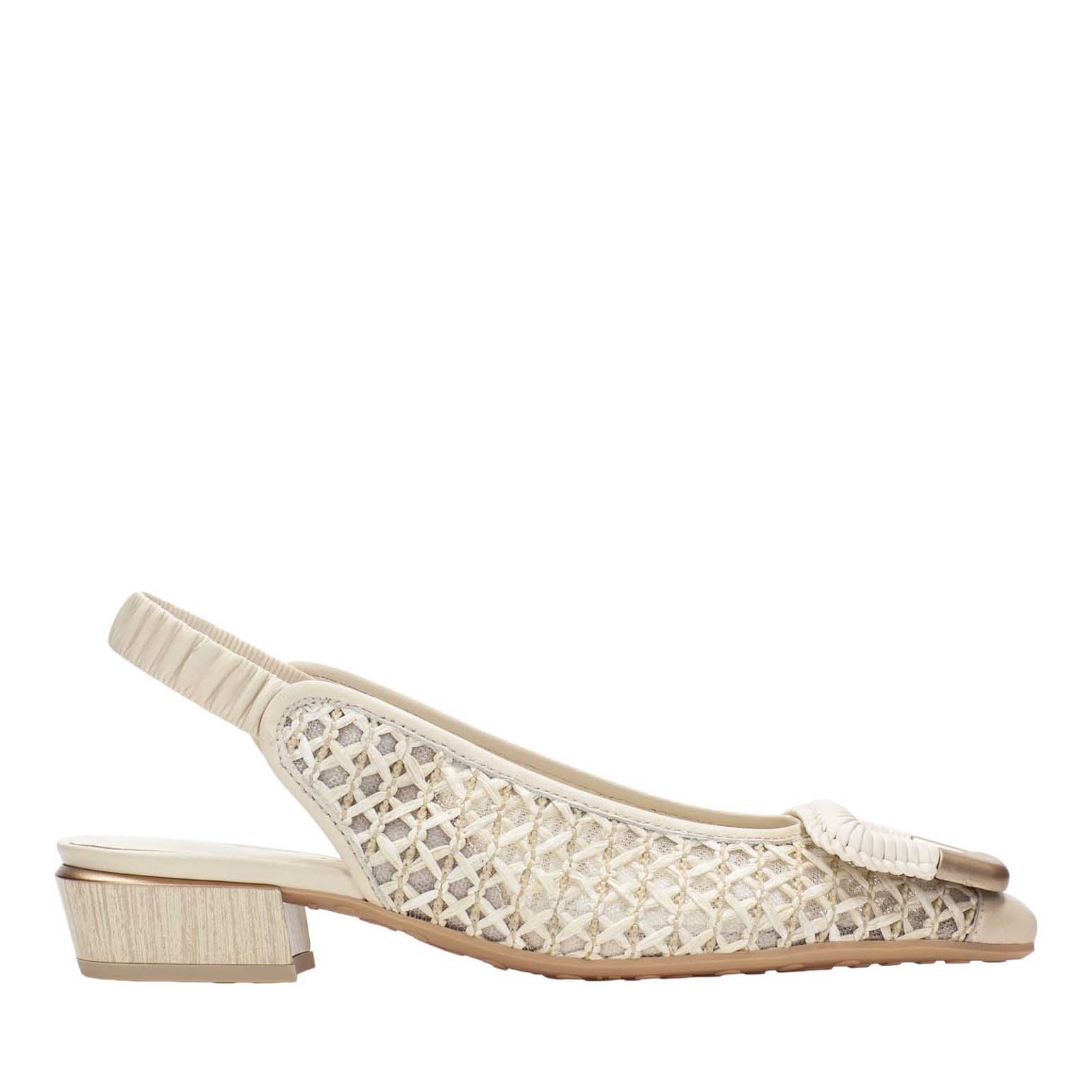 Hispanitas Azucena Raffia Slingback