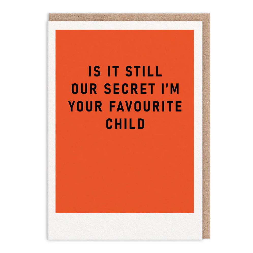 Ohh Deer Secret Favourite Child Card