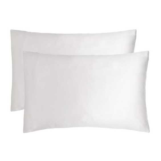 Bambury Bamboo Satin Pillowcase Pair - White