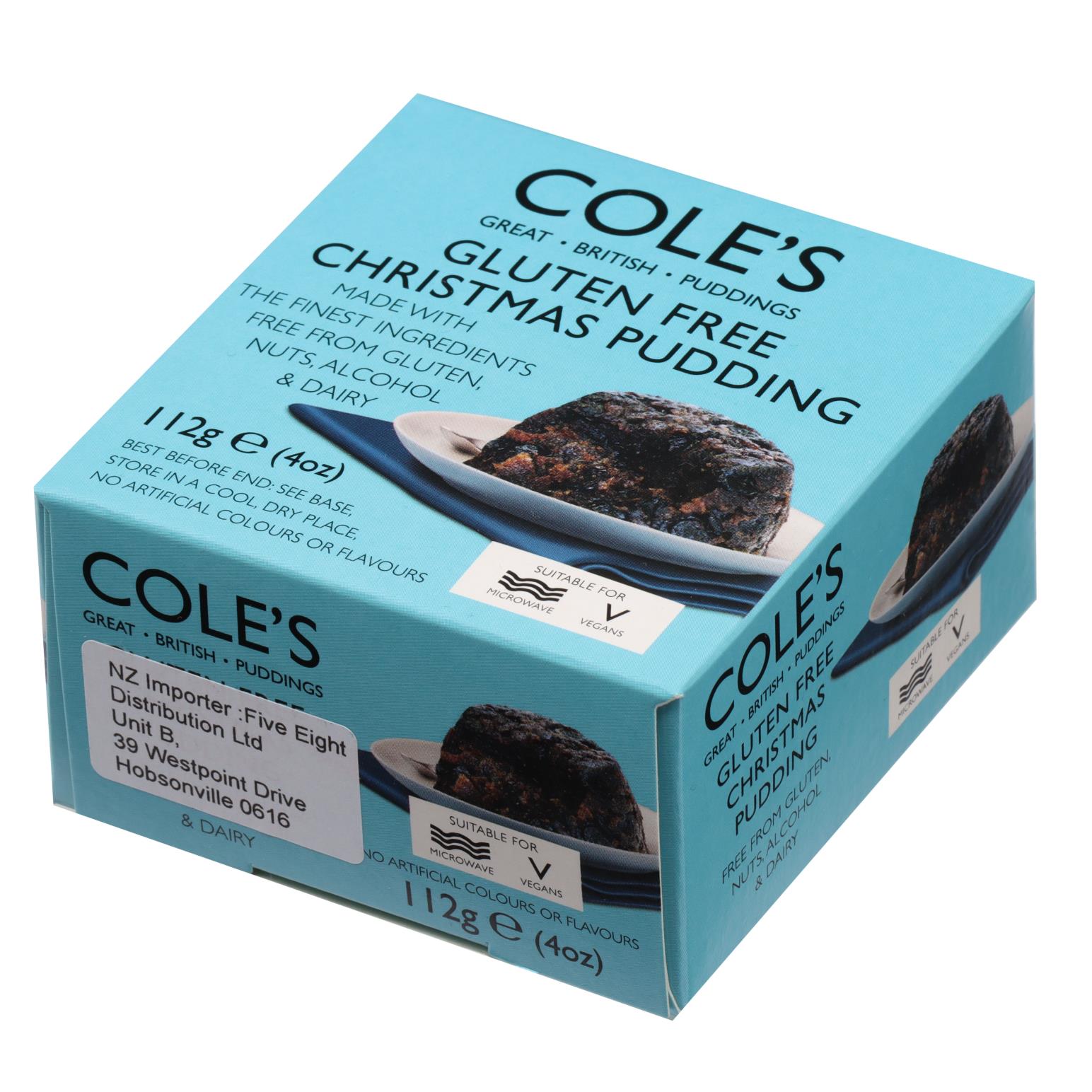 Cole's Gluten Nut & Alcohol Free Christmas Pudding 112g