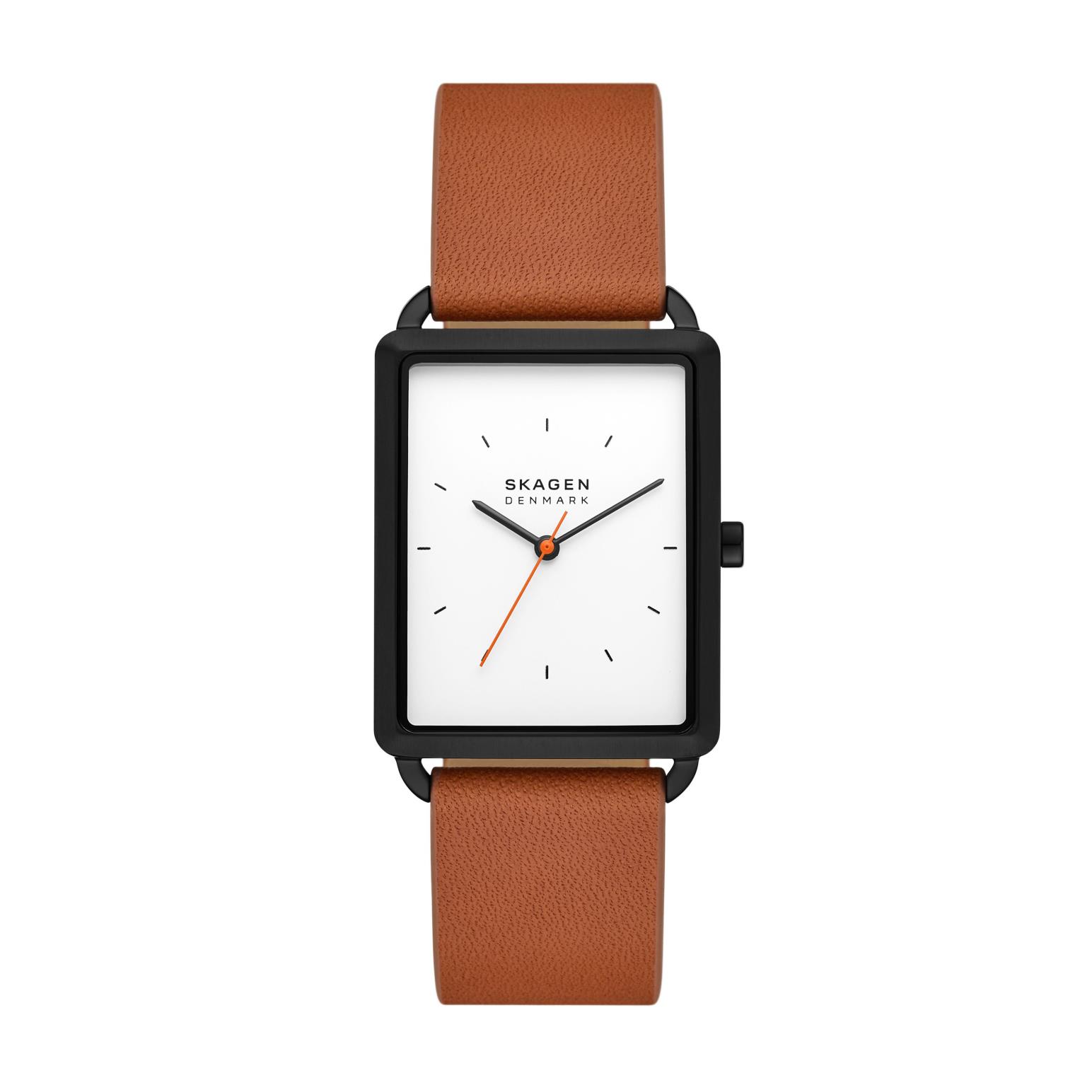 Skagen Hagen Brown Leather Watch SKW6929