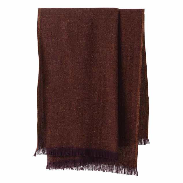 Città Bach Wool Blanket Mulberry/Orange Peel 150x180cm