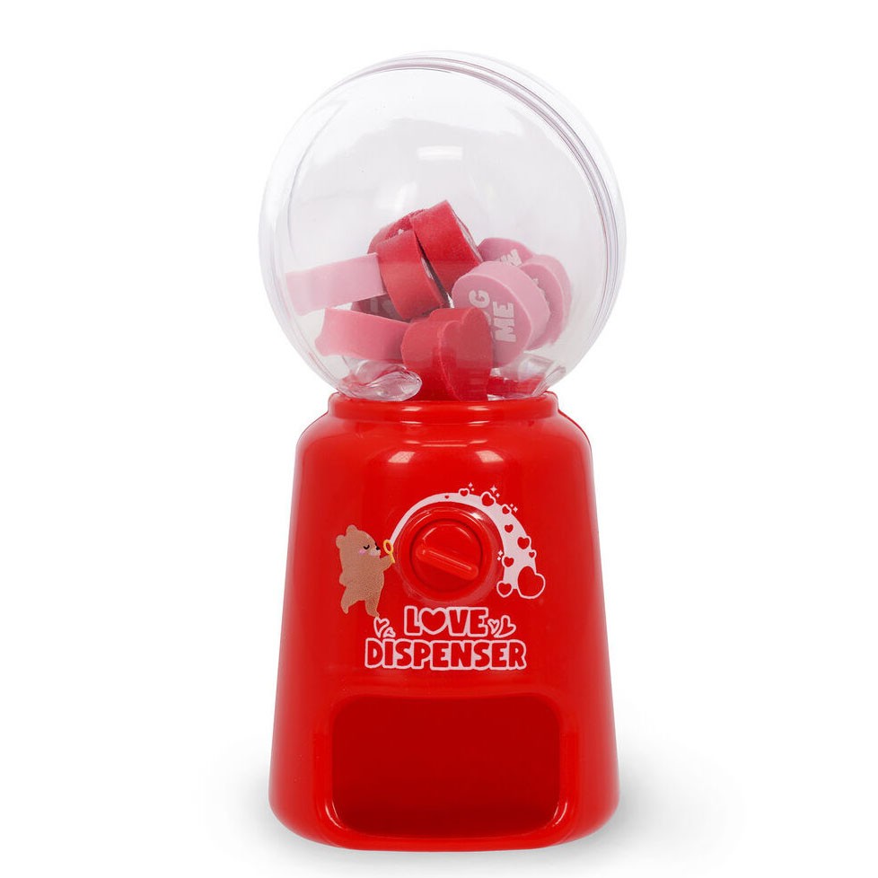 Legami Mini Eraser Dispenser - Love Dispenser
