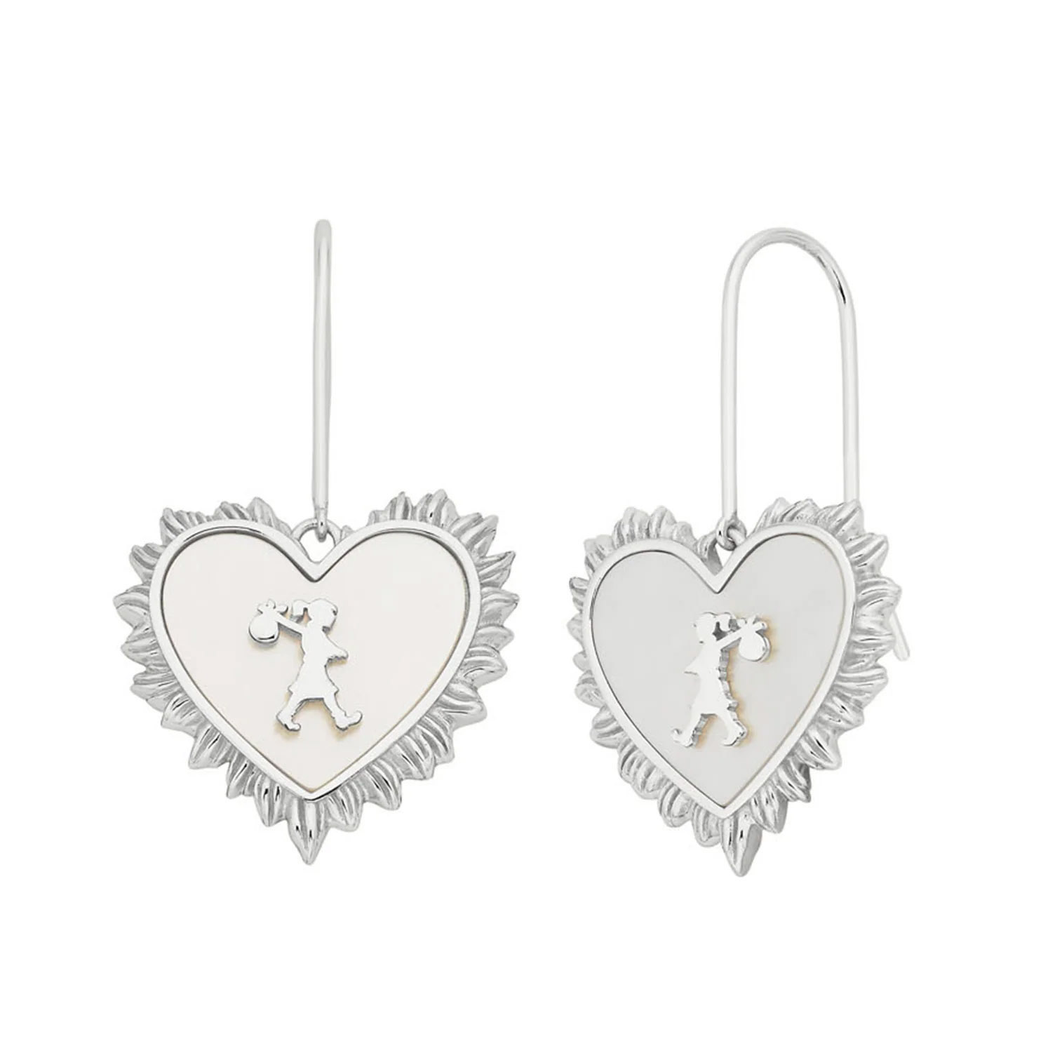 Karen Walker Runaway Flaming Mother Of Pearl Earrings