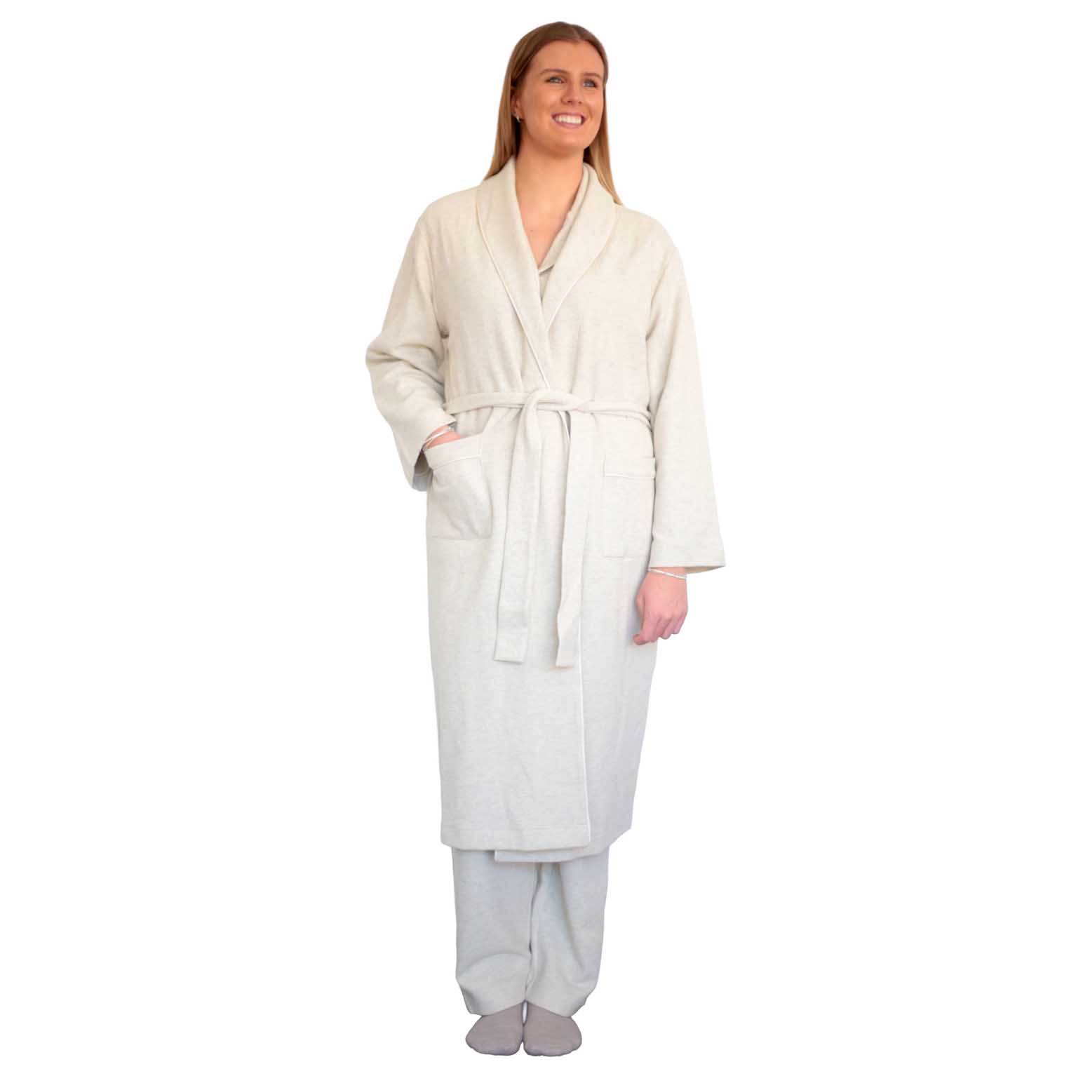 MM Linen Ecru Willow Robe