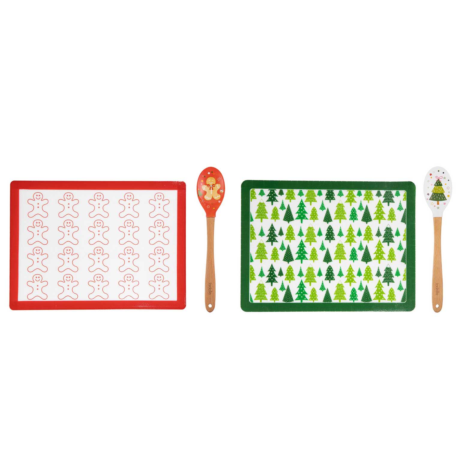 Ladelle Festive Fun Spoon & Silicone Mat