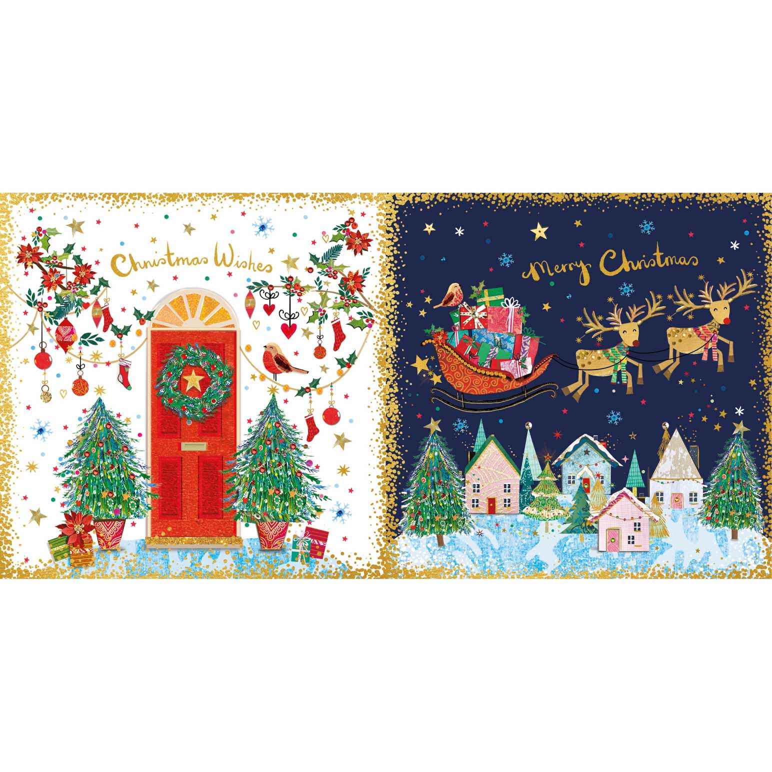 Image Gallery Artisan Sleigh Christmas Card Box of 10