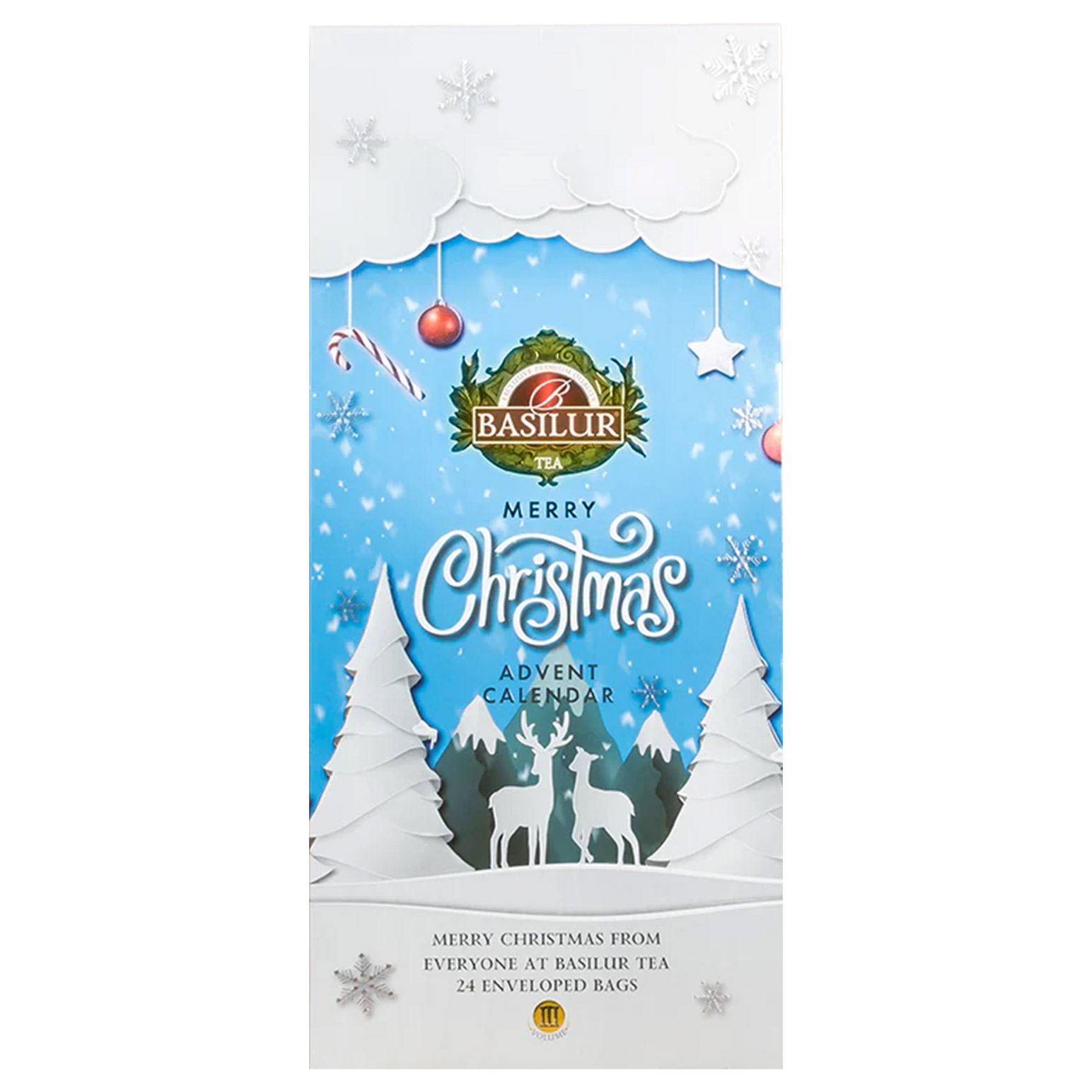 Basilur White Advent Calendar 24 Assorted Teabags