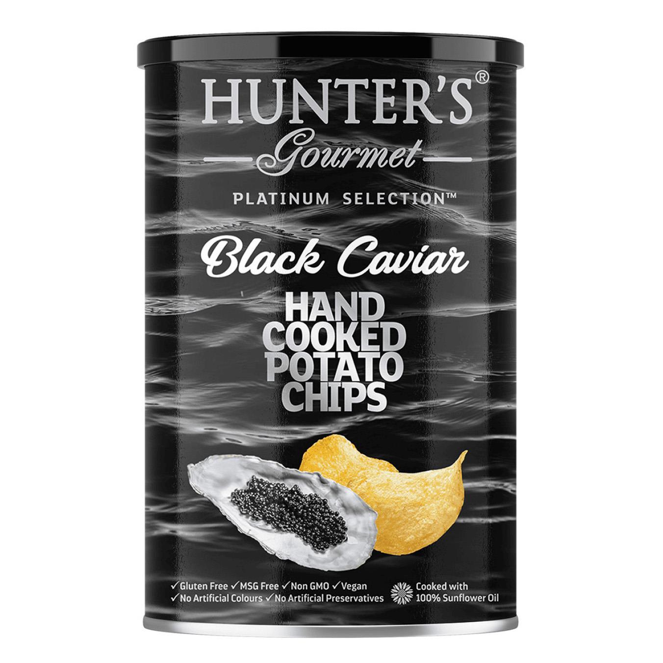 Hunter's Crisps Black Caviar Canister 150g