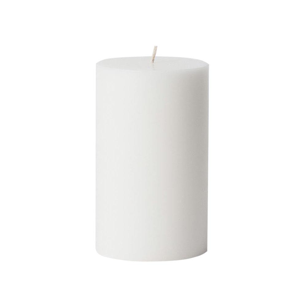 Citt&agrave; Pillar Candle White M 7.5Cmdiax12.5Cmh