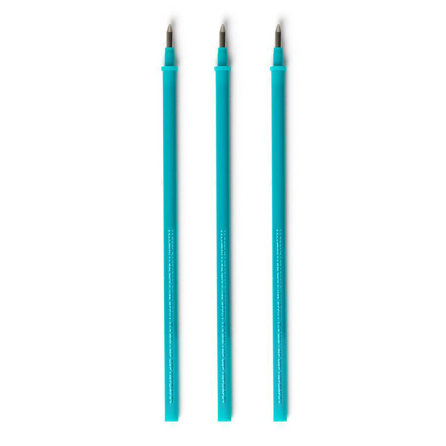 Legami Erasable Gel Pen Refills Pack of 3 - Turquoise Ink