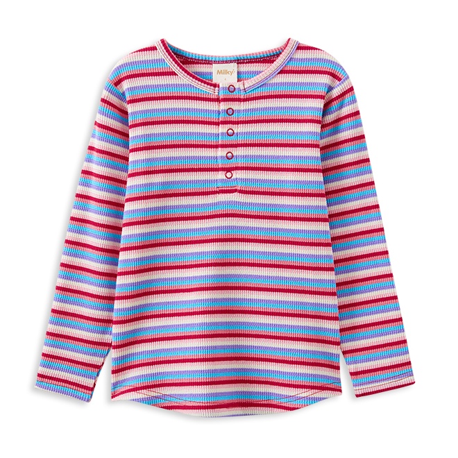 Milky Fruity Waffle Henley 00-1Y