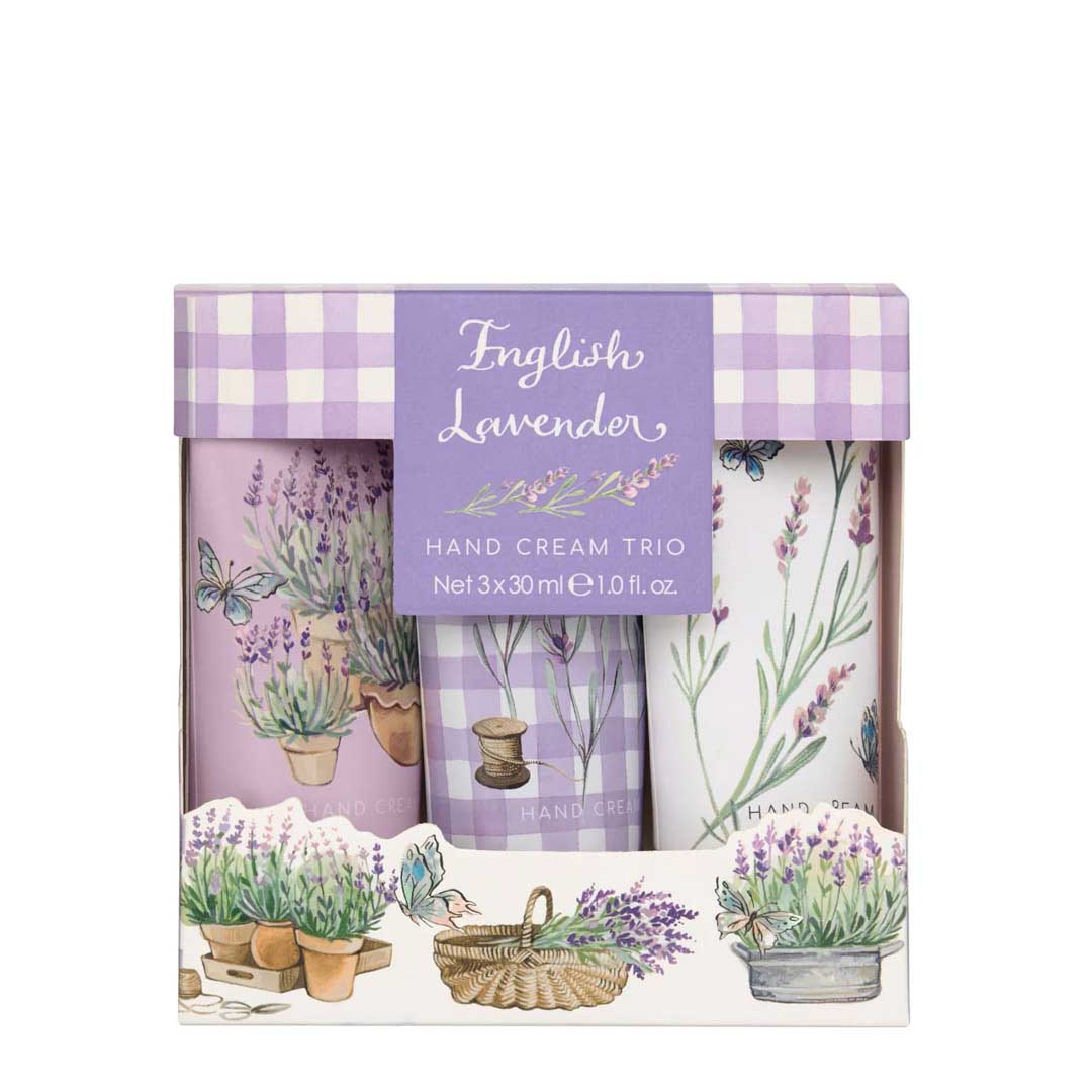 Heathcote & Ivory English Lavender Hand Cream Trio