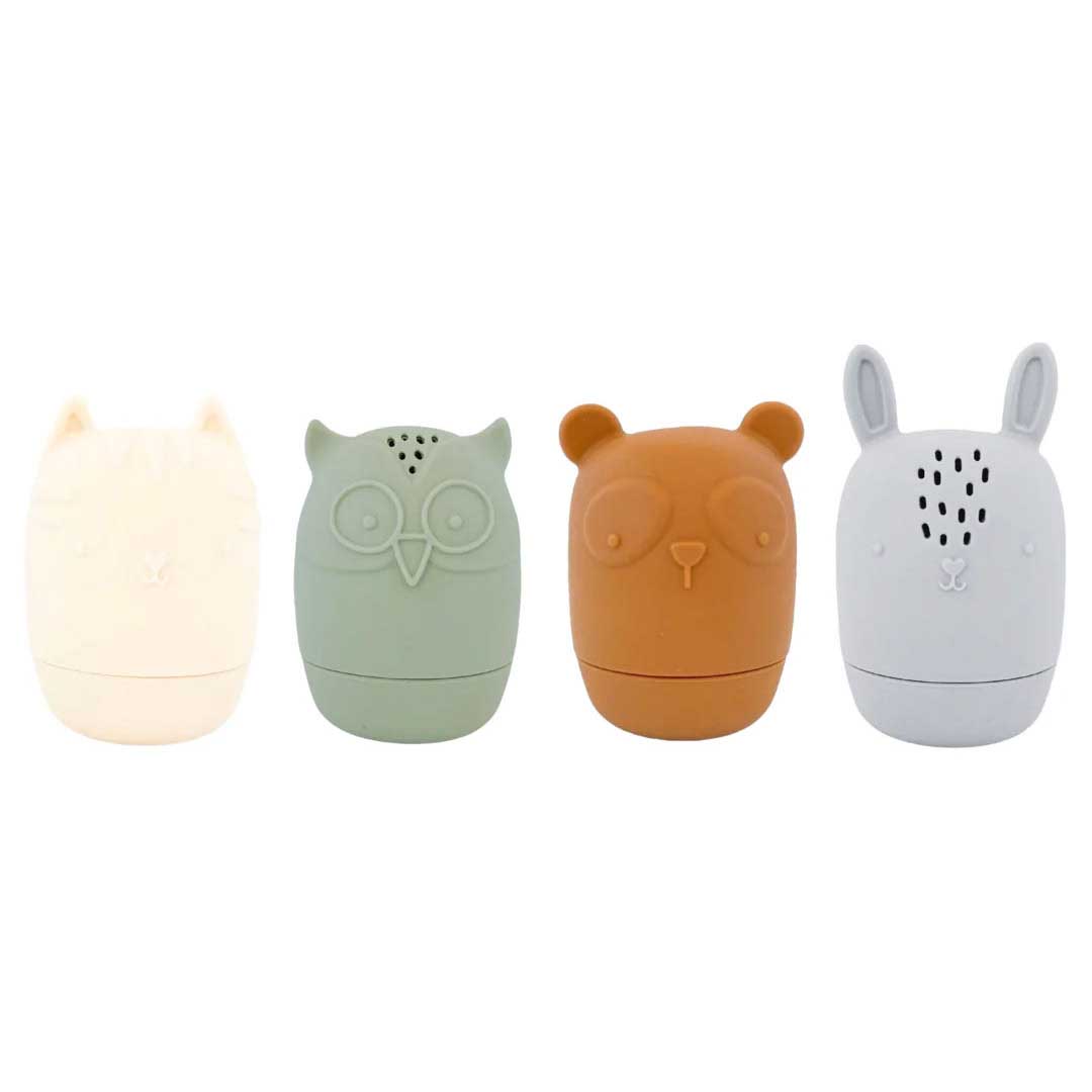 Classical Child Silicone Animals Bath Toy Set