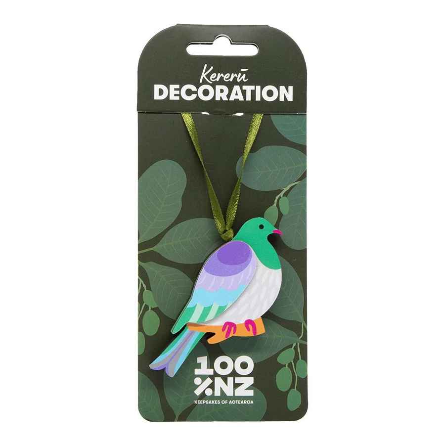 100% New Zealand Kereru Wooden Decoration