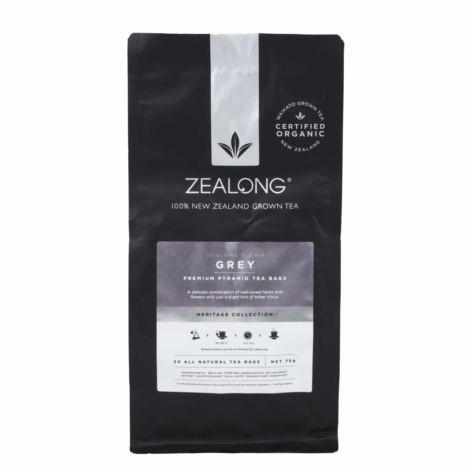 Zealong's Grey Teabags Bulk Pack 75g