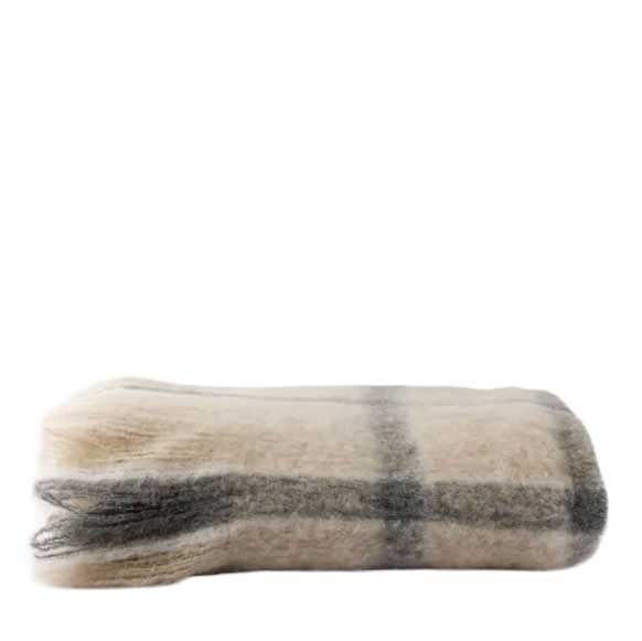 French Country Juniper Check Throw Grey