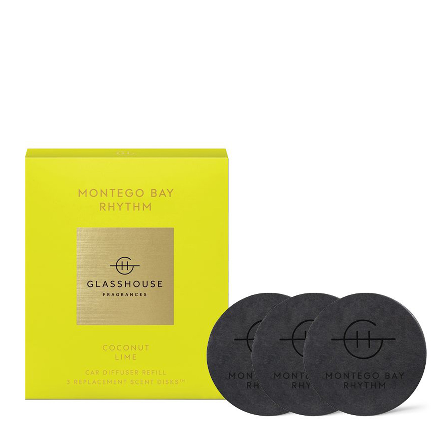 Glasshouse Fragrances Replacement Diffuser Scent Disks&trade; Montego Bay Rythm