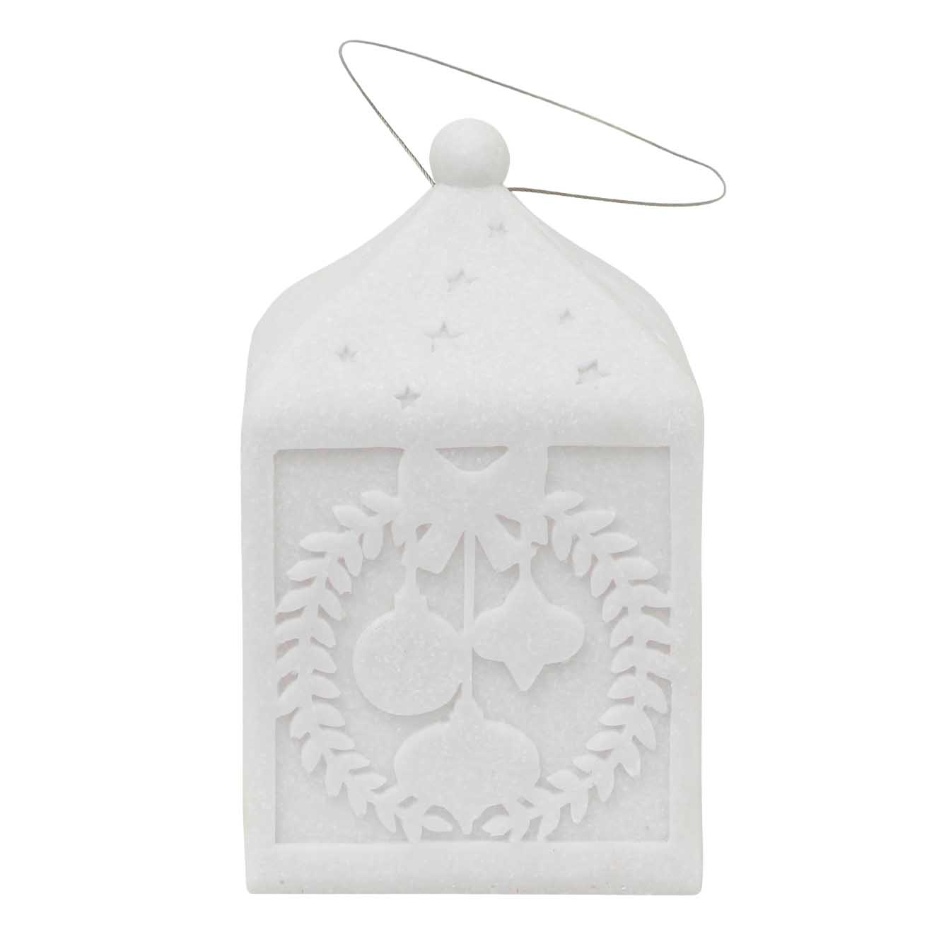 French Country Lantern with Baubles Light Up