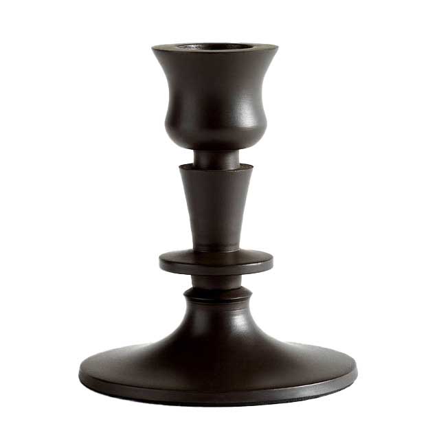 Pottery Barn Booker Candlesticks Short Bronze