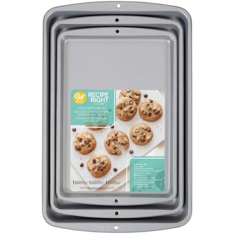Wilton Recipe Right Cookie Pan Set 3pc