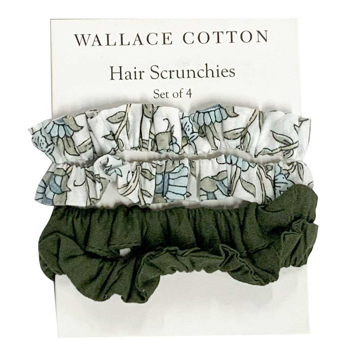 Wallace Cotton Hair Scrunchie Set Of 4