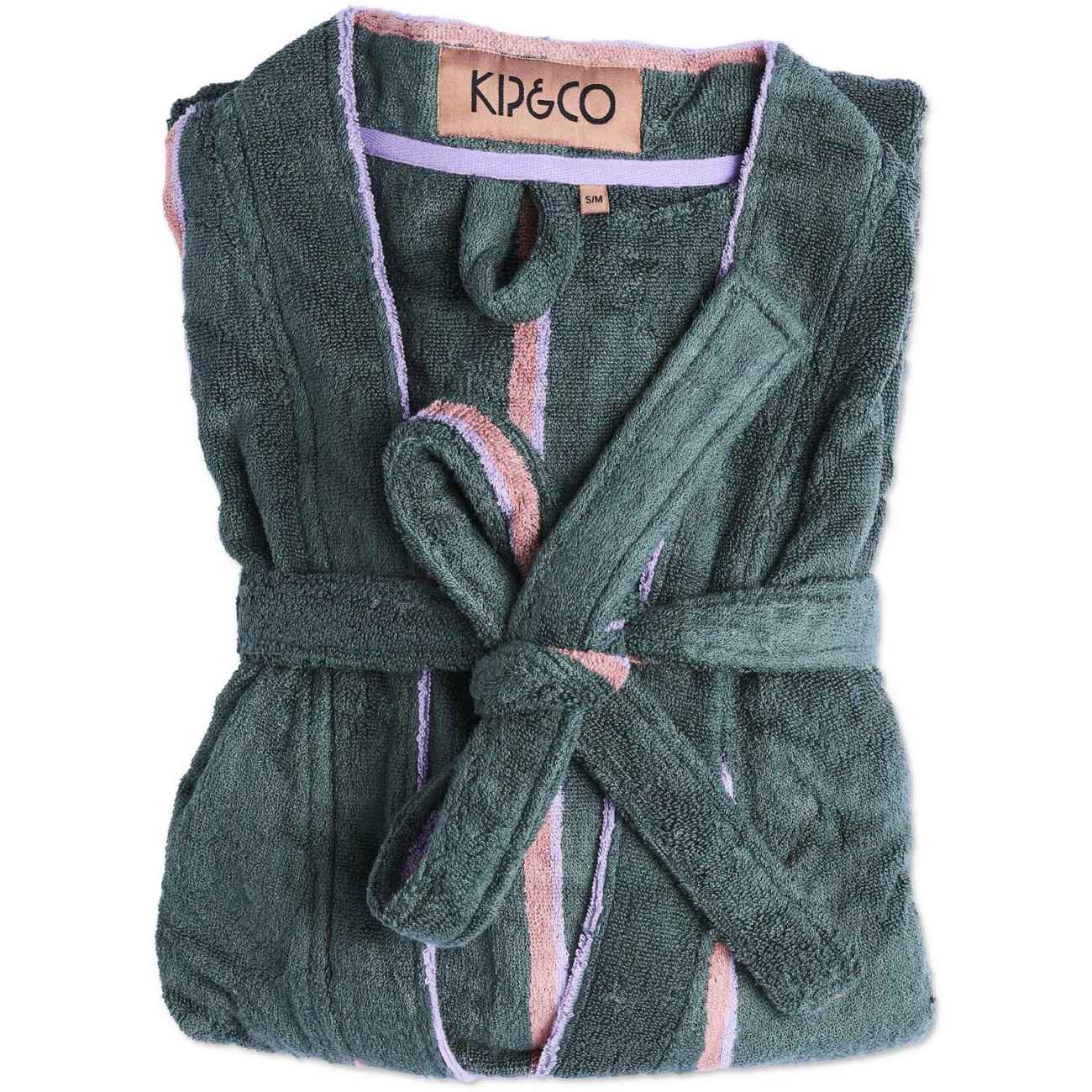 Kip&Co Wakame Crush Stripe Bamboo Terry Bath Robe