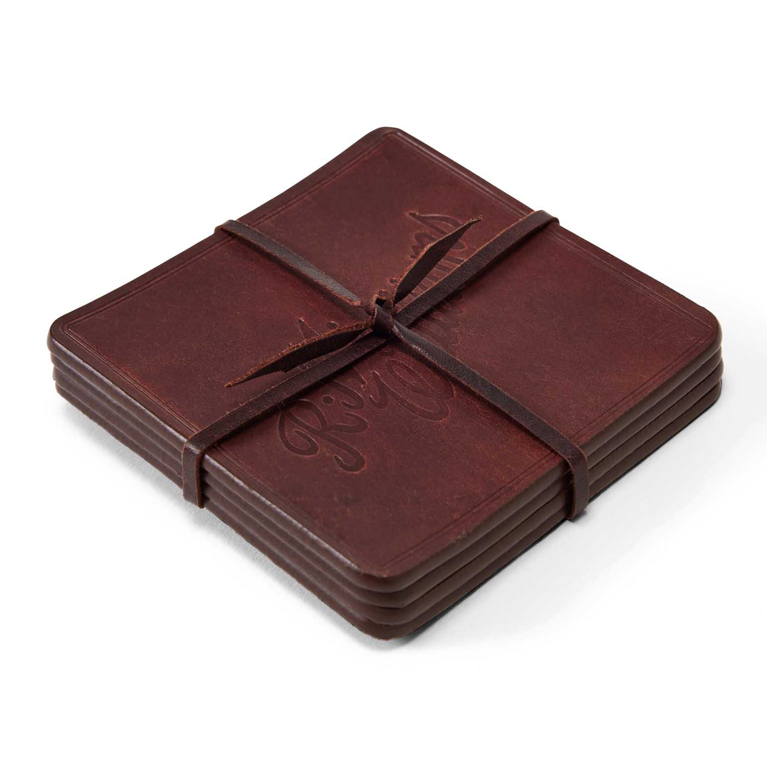 R.M. Williams Script Logo Coaster Set - 4 Piece