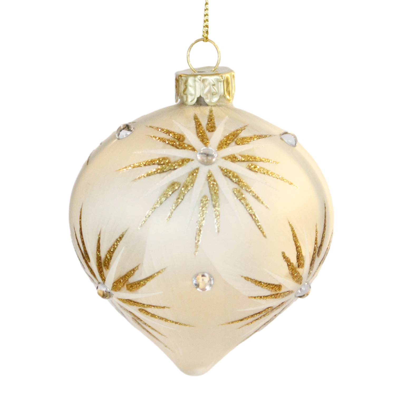 Glass Onion With Starburst Design 80mm