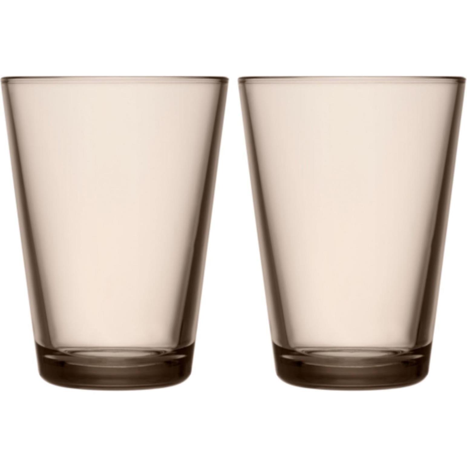 iittala Kartio Highball 400ml Linen Pair