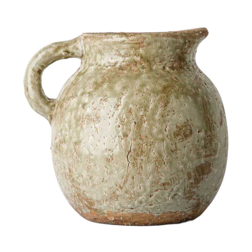French Country Celadon Garden Jug