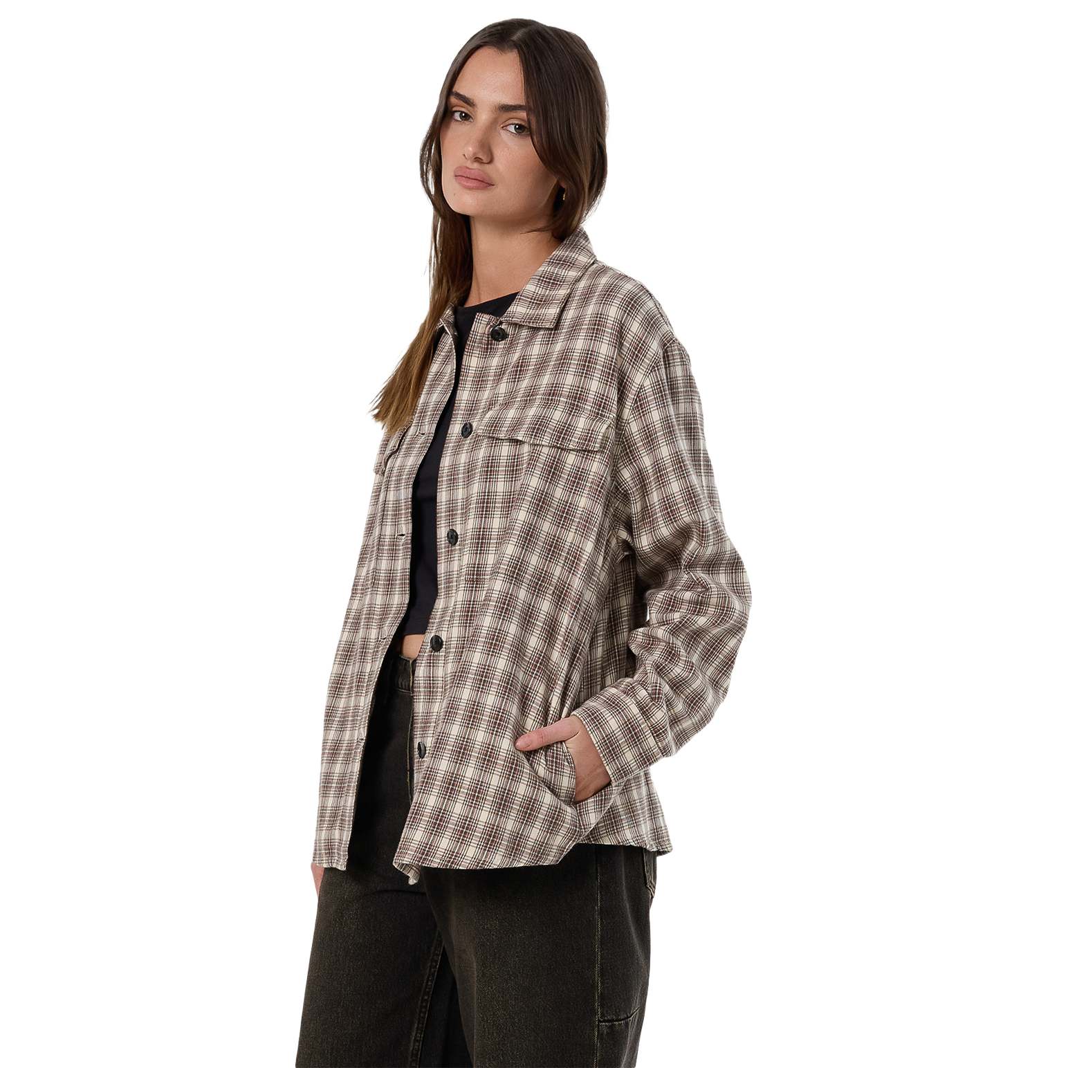 Thrills Adorned Check Over Shirt