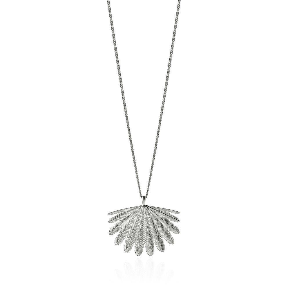 Boh Runga Fan Tail Pendant Silver