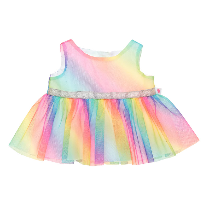 Build A Bear Outfit - Rainbow Ombre Dress