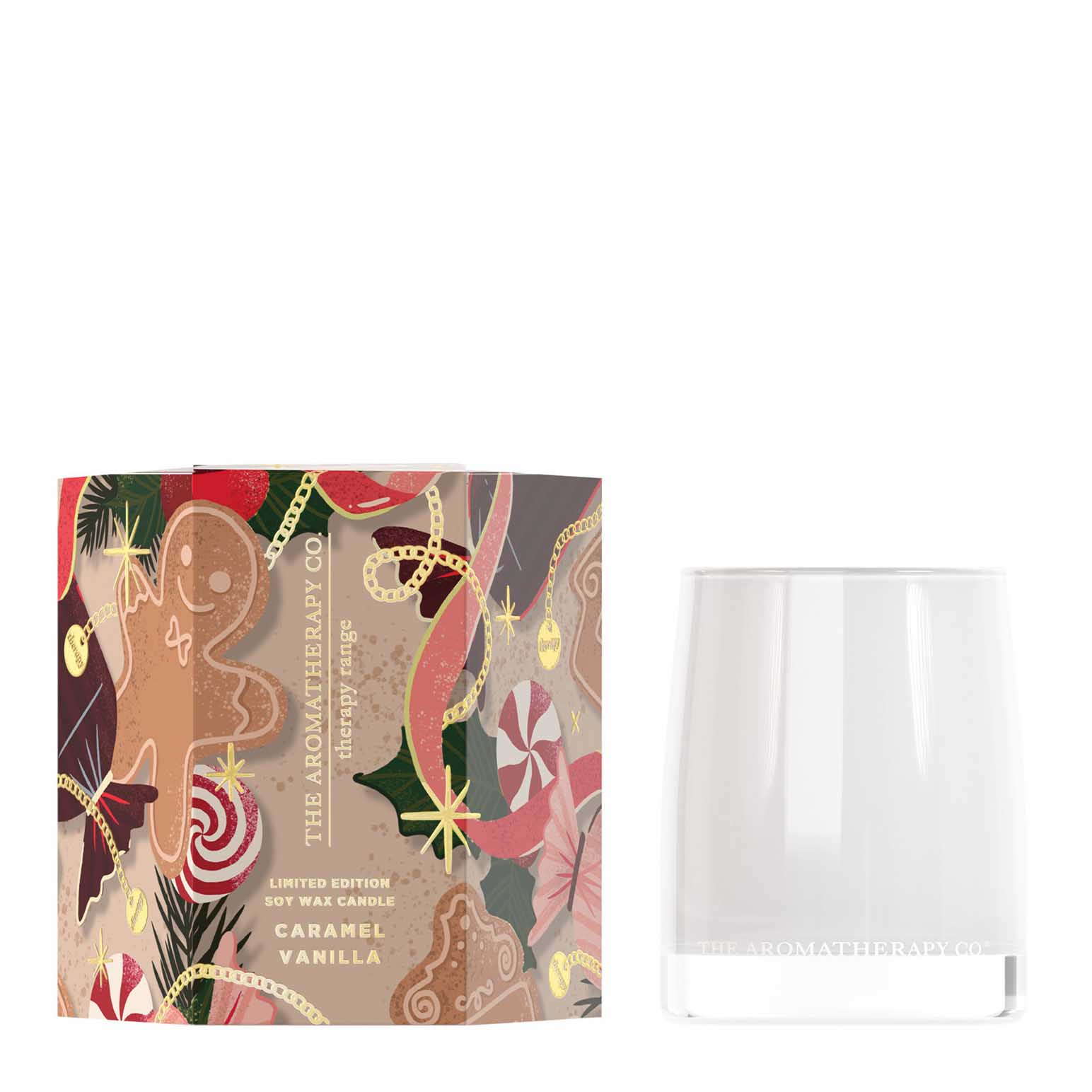 Therapy Caramel Vanilla Festive Candle 80g