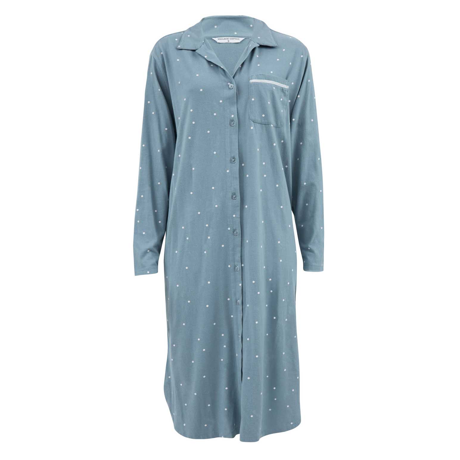 Wallace Cotton Georgie Organic Brushed Cotton Knit Nightshirt