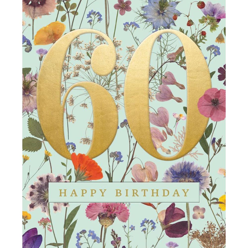 Museums & Galleries 60 Happy Birthday Wild Meadow Card