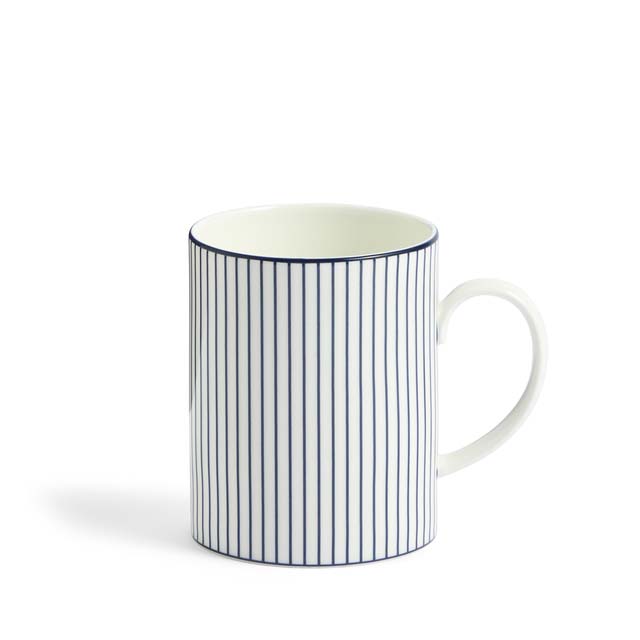 Wedgwood Gio Mug 35ml Pinstripe White